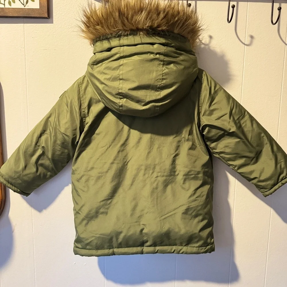 🌲Baby GAP Green Hooded Parka Jacket | 2T 🌲